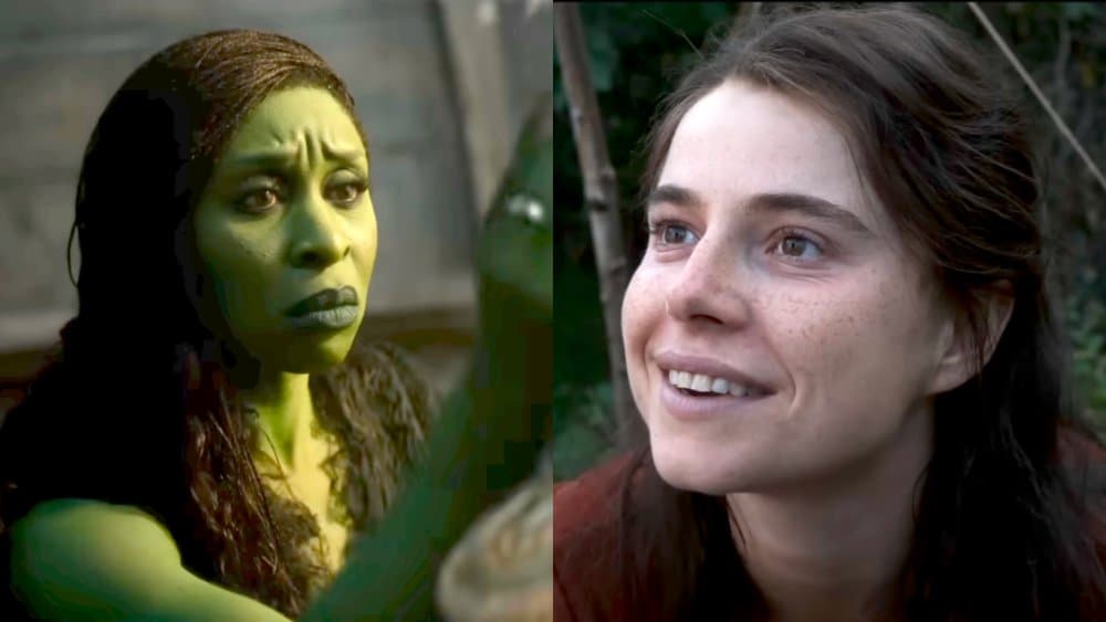 Cynthia Erivo in "Wicked: For Good" and Jessie Buckley in "Hamnet"